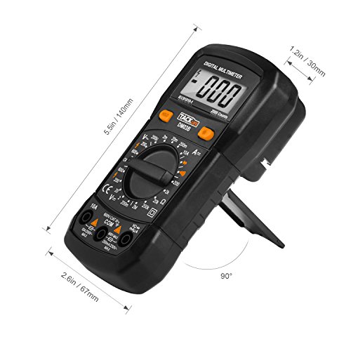 Tacklife DM03B Klassisches Digital Multimeter(Spannungsmesser, Stromprüfer, Widerstand, Temperaturmessung)Multitester mit Hintergrundbeleuchtung - 3