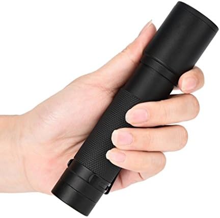 LED Torch Super Bright, Rechargeable Tactical Flashlight with USB Charger, 5000 Lumens CREE LED Waterproof Torch with 5 Light Modes for Indoors and Outdoors Use Quistal (Black)
