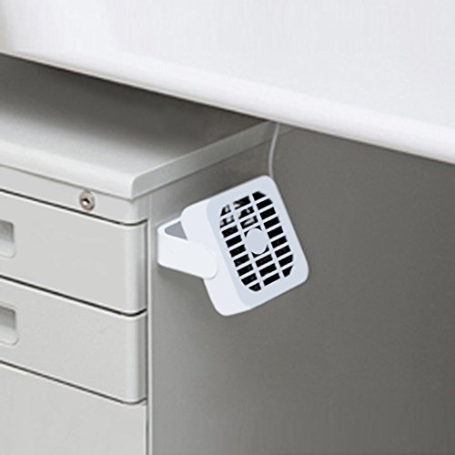 Magnet Fan, Sayou® mini usb ventilator / Tischventilator 360 Grad Rotationstischfächer für compute / home / office - 3