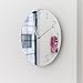 Produktbild AIKE Nordeuropa Modern Persönlichkeit Kunst Acryl Leise Wandbehang Dekoration Geschenke Silber Wanduhr Uhr Wohnzimmer Schlafzimmer Restaurant Eingang Kinderzimmer 12 Zoll