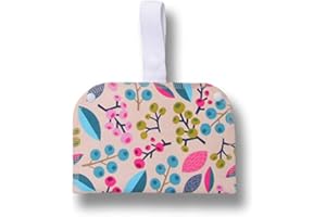 NATISSY Wet Bag with Double Pocket; Keep The Fresh Pads on one Side, Used Ones on The Other; Perfect Storage for Reusable Sanitary Pantyliners, Menstrual Towels, Makeup Remover Pads and Washable Nursing Pads