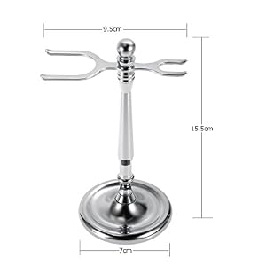 Anself Shaving Brush Stand and Brush Holder Aluminium Alloy with Non-slip Base - Image 2