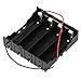 Produktbild Baodanjiayou 3,7 V Parallel 3 x 4 x 18650 Batterien Halter Box Aufbewahrungsbox mit Draht, Schwarz, 4X 18650