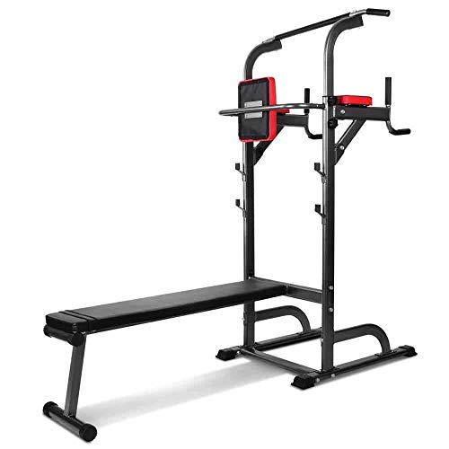 Pullup Fitness Barre de Traction Ajustable - Chaise Romaine - Station Musculation - Dips Station- Banc de Musculation Pliable- Station Traction dips Multifonctions