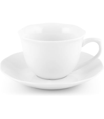 Bormioli Rocco Set 6 Tazze Da Tè Con Piattini – Opale Ebro CL25 – Eleganza E Tradizione Italiana Per La Tua Tavola. Il Regalo Perfetto Per Gli Amanti Del Tè.