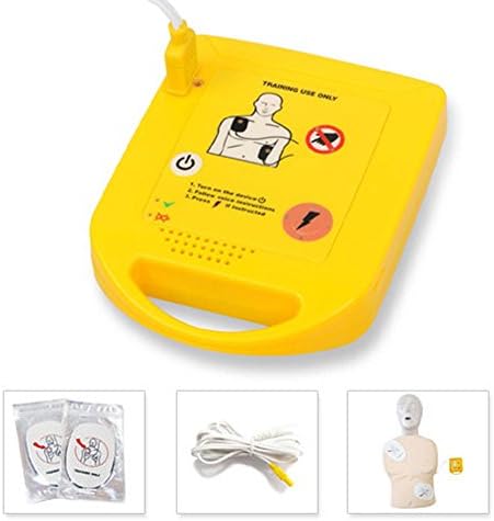 SOYA Mini AED Trainer First Aid Device Kits Portable Automatic Phonetic Teaching Guide Machine Workplace Home Safety Cartridge Englishe Language