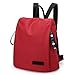 Produktbild X/Y Y/X Tasche, Damen Rucksack wasserdichte Reisetasche lässig geeignet for 10 Zoll Tablet Rucksack schwarz rot Tasche (Color : Red)