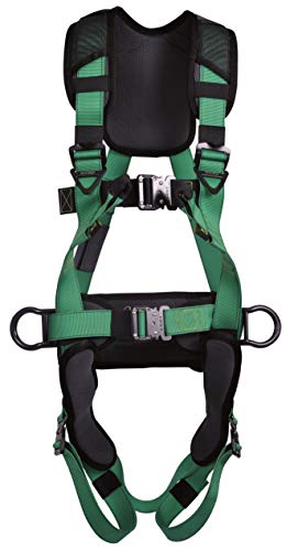 Preisvergleich Produktbild MSA V-Fit Auffanggurt Absturzsicherung Fallschutz Bajonettschnallen Hüftpolster 2 seitliche D-Ringe Größe XL EN 361, EN 358