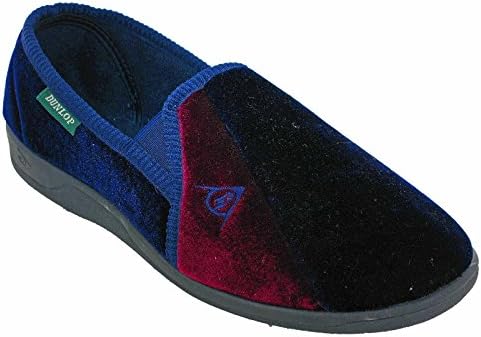 DUNLOPDuncan Mens Velour Twin Gusset Slippers