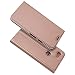 Produktbild Finemoco Hülle für Google Pixel 3A XL Handyhülle Premium PU Leder Handy Folie Case Slim Schutzhülle Flip Cover Silikon TPU Bumper Handytasche Magnetic Closure Brieftasche Wallet Standfunktion,Rosa