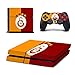 Produktbild Playstation 4 Konsole + 2 Controller Design Galatasaray Istanbul Schutzfolie Skin Faceplates Schutz Folie PS4 PS 4 ( Herstellung in Deutschland )