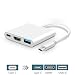 Produktbild type-c auf hdmi usb3.1 4k - usb-c power transmission cable 3-in-1 adapter