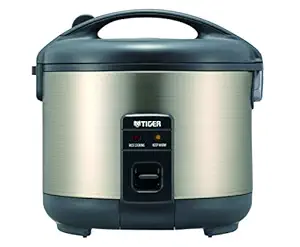 Tiger JNP-S15U-HU 8-Cup (Uncooked) Rice Cooker and Warmer, Stainless Steel Gray