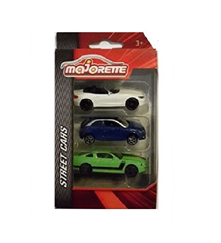 Majorette Dickie-Spielzeug 212052270 - Juego de 3 Coches (6 Modelos, Escala 1:64, 7,5 cm)
