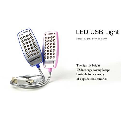 NUOLUX Laptop leichte USB-Leselampe mit 28 LED-Leuchten mit flexiblen Schwanenhals für Laptop (weiß) - 2