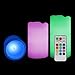 Noza Tec Real Wax Battery Operated Flameless Candles with Remote Control & Timer,Set of Three 4"/5"/6" Candles