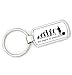 Price comparison product image brandevo 58th BIRTHDAY - BASS - Mans Evolution Keyring Ape to Bass Guitar key ring gift