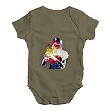 TWISTED ENVY Baby Mädchen (0-24 Monate) Body Gr. 6-12 Monate, Khaki