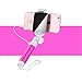 Produktbild l&zr Selfie Stick für Android/iPhone 6 / 6s / 6 Plus schwarz Fernbedienung Mit Spiegel-Make-up Keine App Keine Batterien, red, 16cm