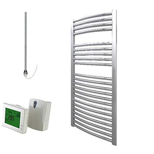 Buy The Bray (CCPW) Curved Chrome Electric Heated Ladder Rail. PTC