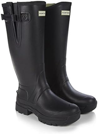 Black Mens Hunter Field Men's Balmoral II Side Adjustable 3mm Neoprene Wellington Boots - Black - 12