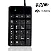 Produktbild Windy5 USB Numerische Tastatur, 23 Schlüssel verdrahtete Mini-Nummer Tastatur tragbare verdrahtete USB-Nummernblock Mini-Tastatur für Windows Laptop Desktop Computer PC Notebook