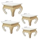 Der Beistelltisch kann vielseitig eingesetzt werden z.B. als Nachttisch, Shisha Tisch oder Pflanzenhocker