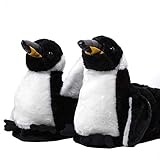 Pelos extra suaves Sleeper\'z – Pinguino – Zapatillas de casa animales originales y divertidas – Adultos y Niños - Hombre y Mujer – L