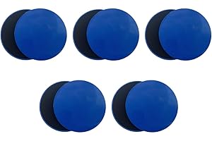MiOYOOW 10 Pcs Core Sliders, 17,5cm Disques de Glisse Double Face, Disques Fitness pour Yoga, Pilates, Gym, Entraînement Abdominal à Domicile