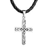 Anhänger: Kreuz-Anhänger Silber 925 aus 925 Silber. Anhängergröße: 3,9cm x 2,5cm.