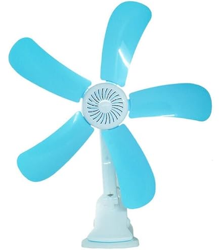 Ventilatore Portatile USB Con Clip E Luci - 5 Velocità, Batteria 10000 MAh, Autonomia 8 Ore | Per Bici, Ufficio, Spiaggia, Outdoor | Con Supporto E Cinghia