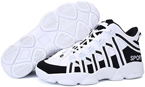 Running Shoes Men Sports Shoes Basketball Shoes Tennis Shoes for Boys (6.5 UK, White)