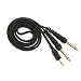 Produktbild B Blesiya 1 Stück Audiokabel 3, 5 mm Klinke Stereo auf 2X 6, 3 mm Klinke zur Verbindung zwischen Computer, Mobiltelefon, Kopfhörer, Endstufe, DVD - Schwarz - 1 Meter