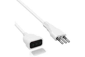 EXTRASTAR Prolunga 250 V, Spina e Presa 10a,Bianco,5M.