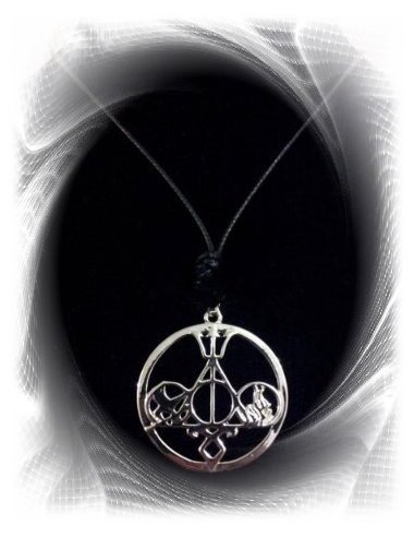 Collar y colgante de metal. Serie LOS JUEGOS DEL HAMBRE (THE HUNGER GAME) - SHADOWHUNTERS - HARRY POTTER - PERCY JACKSON - DIVERGENTE. Modelo 