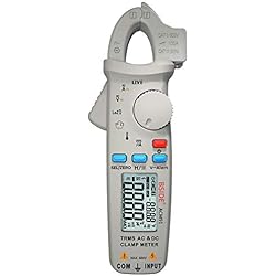 Bside ACM91 1 mA Pince compteur AC/DC Courant TRMS Auto-range 6000 Counts Multimètre Capacitance Check V-Alert Testeur avec clip de poche
