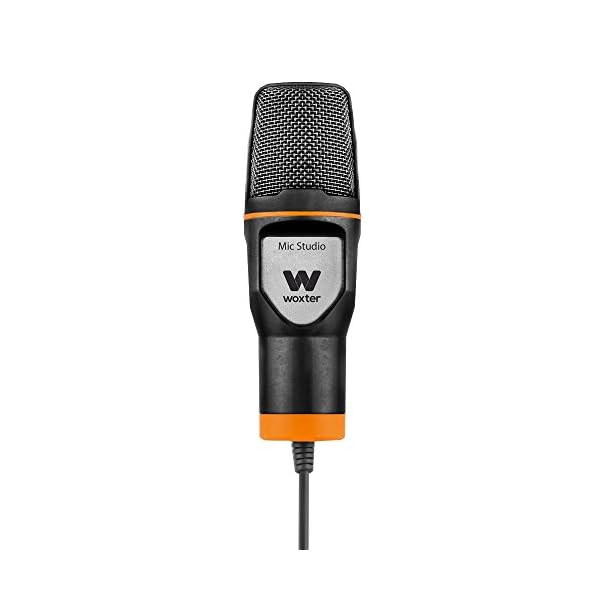 WOXTER Mic Studio Black - Micrófono condensador profesional para ordenador. Entrada: 3.5mm, trípode ajustable en… - Image 5