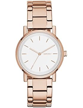 DKNY Damen-Armbanduhr Soho Analog Quarz Edelstahl beschichtet NY2344