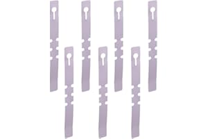 TOPHOMER 100 etiquetas para plantas, etiquetas ajustables de plástico blanco para colgar en el árbol, marcadores de plantas de jardín, etiqueta de nombre para semillas, verduras, flores, plantas en maceta,