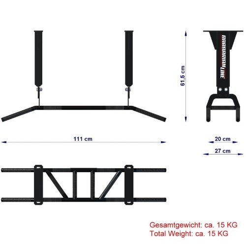 Barbarian-Line Multigrip-Klimmzugstange Wand/Decke - 4