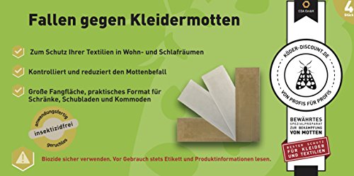 Köder-Discount: 8 Kleidermottenfallen