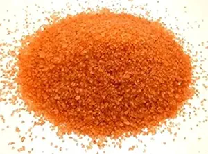 OhhSome Orange Crystal Sugar Sand Gravel Colour Natural Pebbles Glossy Home Decorative Vase Fillers Stone White [2Kg]
