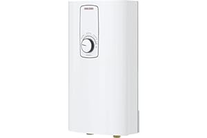 Stiebel Eltron DCE-S 10/12 Plus Compact Instant Water Heater, Suitable for Showers, Precise Temperature Selection from 20 °C to 60 °C, 238154, 220240 V, White, kW