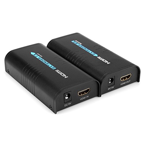 Mirabox HDMI Extender über IP/TCP CAT5/5e/6/6e RJ45 UTP/STP Ethernet LAN Netzwerk unterstützt 400 FT (120 m) 1080P Full HD Verlängerung, schwarz (arx373 ein Paar) Mirabox HDMI Extender über IP/TCP CAT5/5e/6/6e RJ45 UTP/STP Ethernet LAN Netzwerk unterstützt 400 FT (120 m) 1080P Full HD Verlängerung, schwarz (arx373 ein Paar)