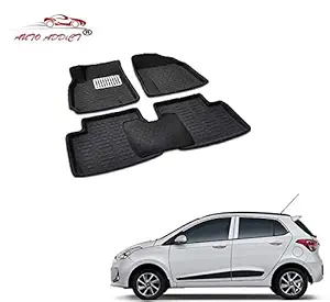 Auto Addict Car 3D Mats Passenger Car for Hyundai Grand i10 (Black)