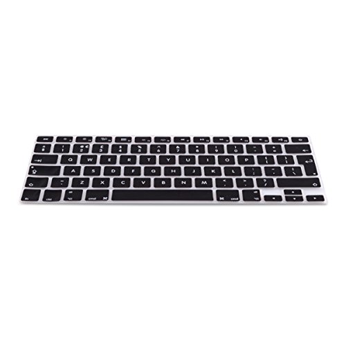 kwmobile Silikon Tastaturschutz QWERTY (UK) für Apple MacBook Air 13“/ Pro Retina 13“/ 15“ Schwarz - 4