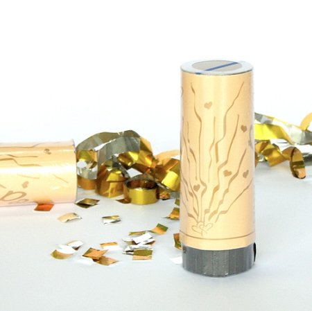 Preisvergleich Produktbild SOLEFAVORS 5 x Gold, Herzen, mit Druckknöpfen