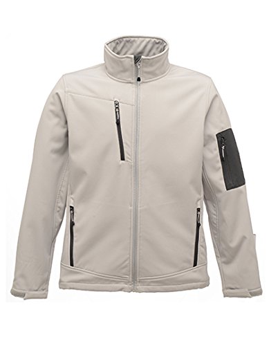 Regatta Standout Mens Arcola 3 Layer Waterproof And Breathable Softshell Jacket (XL) (Light Steel/Seal Grey)