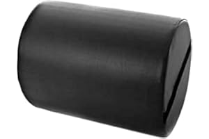 QUIRUMED Coussin Rouleau 30 x 20 cm Noir