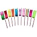 Produktbild Ebeta 10Pcs 2Meter Gymnastikband Regenbogen Tanzband Turnband Rhythmikband mit rutschfest Stabin für Kinder Kunst Tanzt Ballett